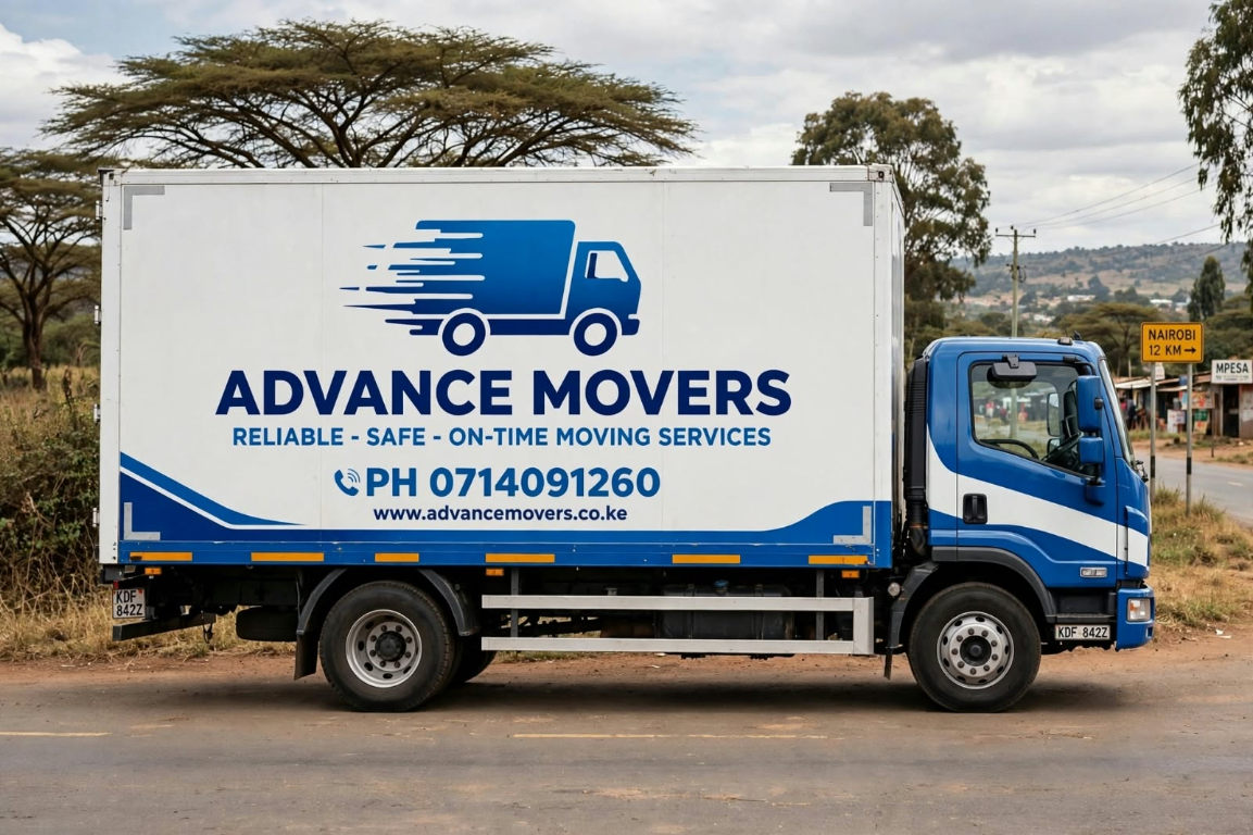 Advance Movers moving truck ready for a delivery